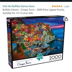 Buffalo Games-Cinque Terre 2000 puzzle.